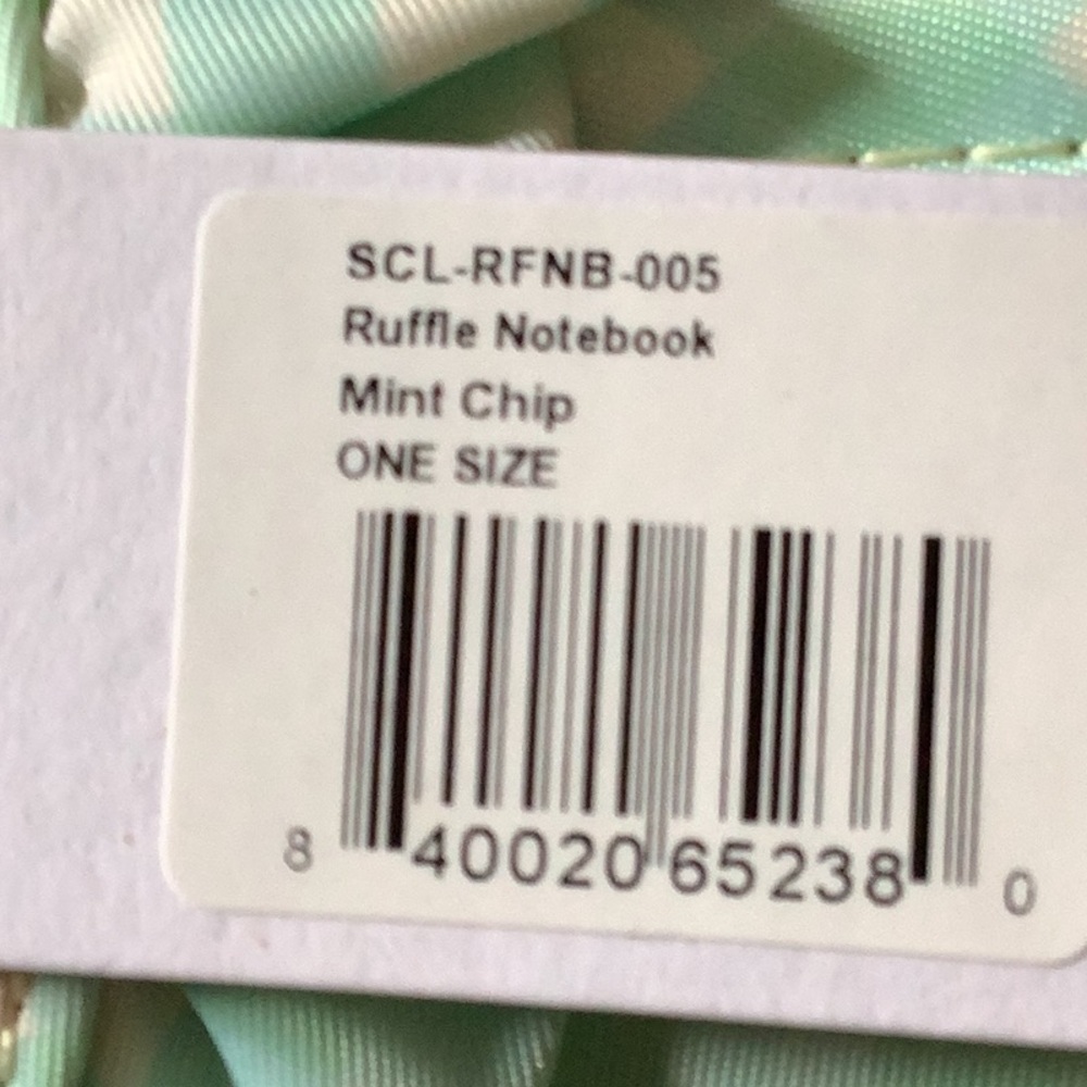 Stoney Clover Lane Mint Chip Ruffle Notebook - Picture 4 of 4